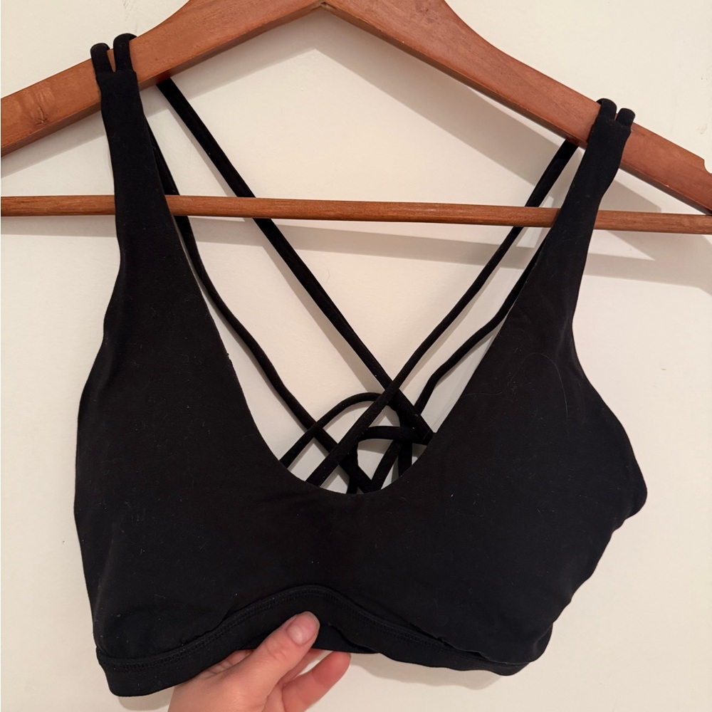 lululemon athletica Black Strappy Sports Bra